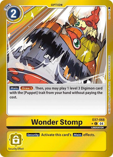 Wonder Stomp (Foil) [EX7-068] [Digimon LIBERATOR] Foil