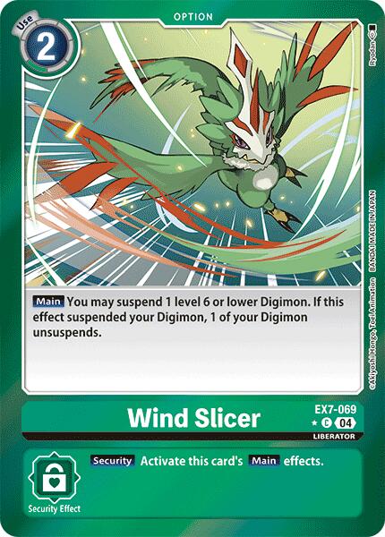 Wind Slicer (Foil) [EX7-069] [Digimon LIBERATOR] Foil
