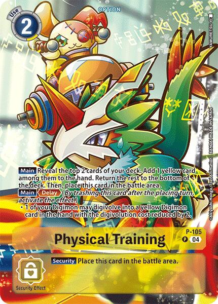Physical Training (Starter Deck 18 Exclusive) [P-105] [Digimon Promotion Cards] Foil