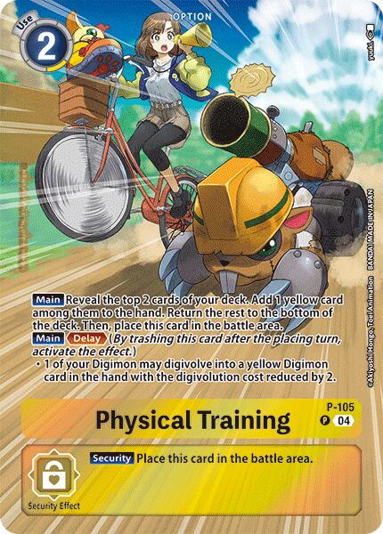 Physical Training (Starter Deck 19 Exclusive) [P-105] [Digimon Promotion Cards] Foil