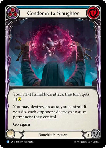 Condemn to Slaughter (Blue) [ROS129] [Rosetta] Rainbow Foil