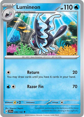 Lumineon [036/142] [Stellar Crown] Reverse Holofoil