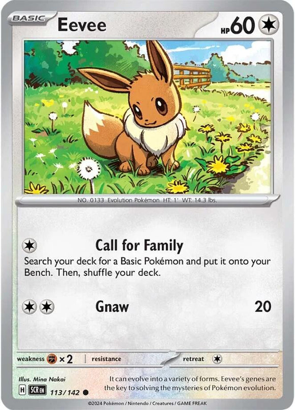 Eevee [113/142] [Stellar Crown] Reverse Holofoil
