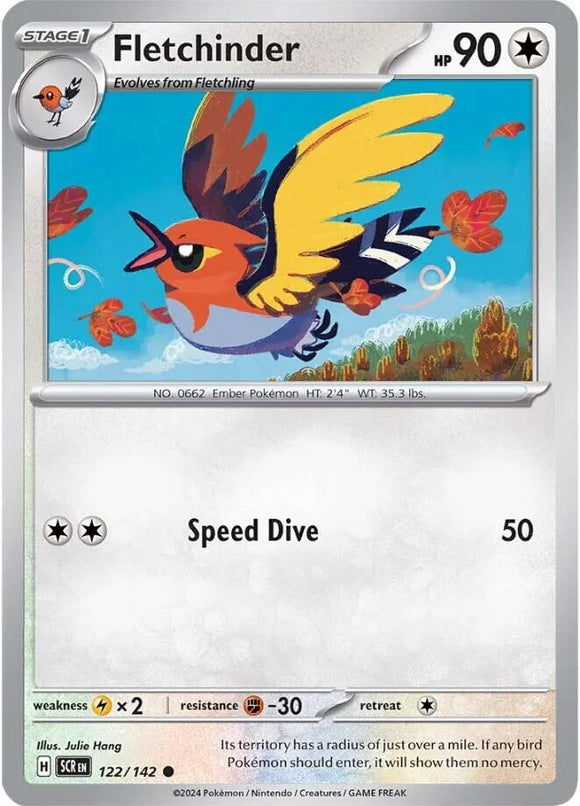 Fletchinder [122/142] [Stellar Crown] Reverse Holofoil