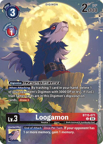 Loogamon (Legend Pack 2024) [BT15-071] [Exceed Apocalypse] Foil