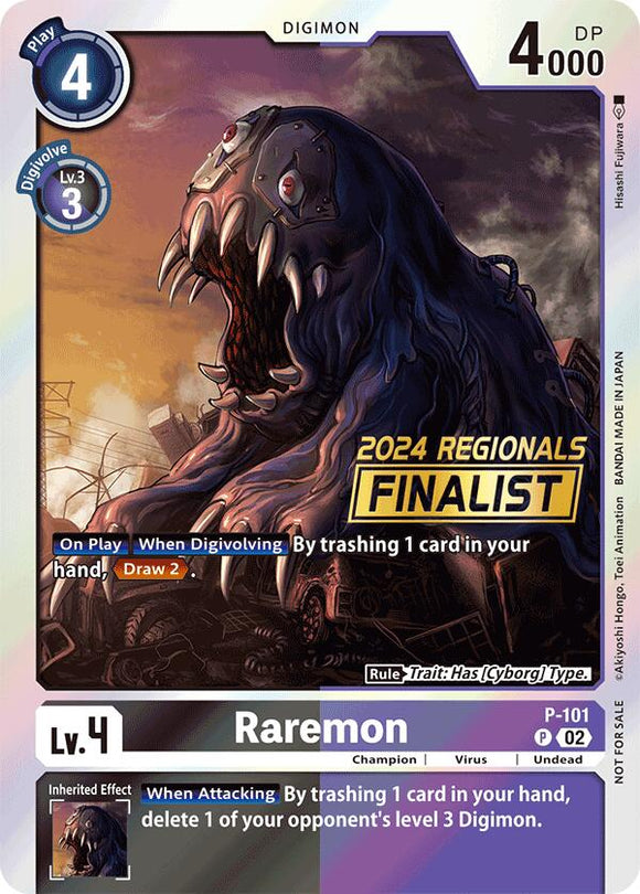 Raremon (2024 Regionals Finalist) [P-101] [Digimon Promotion Cards] Foil