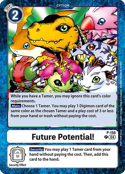 Future Potential! (Store Tournament 2024 Oct. - Dec. Participation Pack) [P-156 P] [Digimon Promotion Cards]