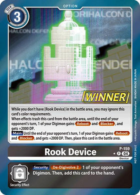 Rook Device (Store Tournament 2024 Oct. - Dec. Winner Pack) [P-159] [Digimon Promotion Cards] Foil
