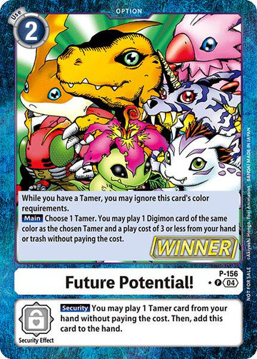 Future Potential! (Store Tournament 2024 Oct. - Dec. Winner Pack) [P-156 P] [Digimon Promotion Cards] Foil