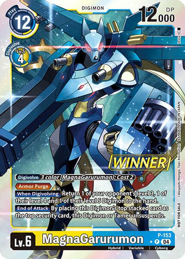MagnaGarurumon (Store Tournament 2024 Oct. - Dec. Winner Pack) [P-153] [Digimon Promotion Cards] Foil