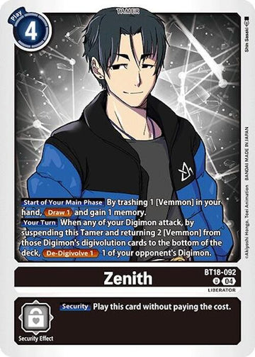 Zenith [BT18-092 U] [Release Special Booster 2.0]