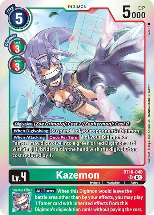 Kazemon [BT18-048] [Release Special Booster 2.0] Foil