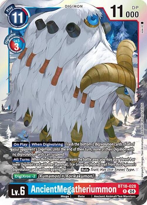 AncientMegatheriummon [BT18-028] [Release Special Booster 2.0] Foil