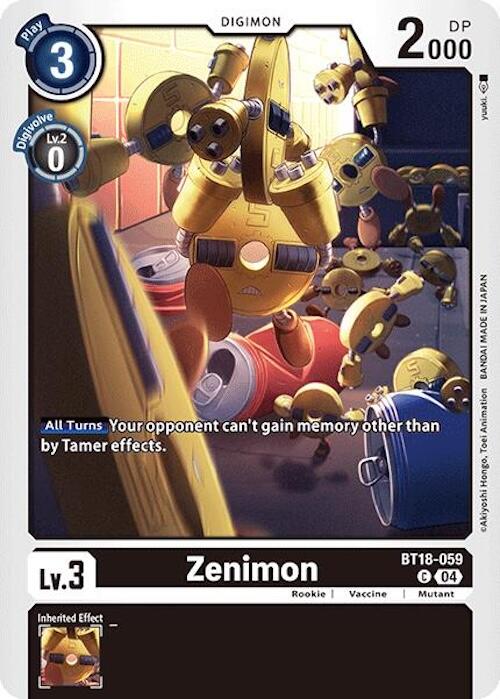 Zenimon [BT18-059 C] [Release Special Booster 2.0]