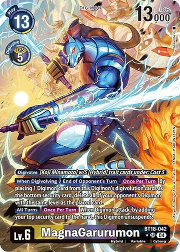 MagnaGarurumon (Alternate Art) [BT18-042] [Release Special Booster 2.0] Foil