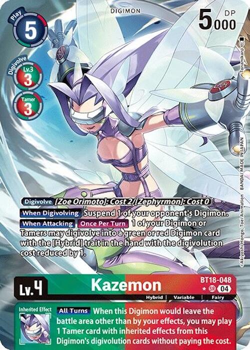 Kazemon (Alternate Art) [BT18-048] [Release Special Booster 2.0] Foil