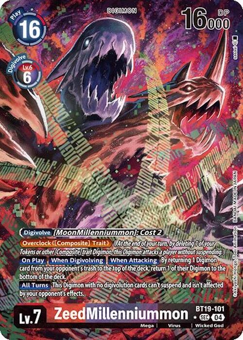 ZeedMillenniummon (Alternate Art) [BT19-101 SEC] [Release Special Booster 2.0] Foil