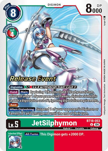 JetSilphymon [BT18-053] [Release Special Booster 2.0 Celebration Event Cards] Foil
