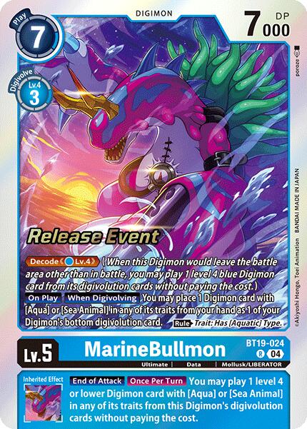 MarineBullmon [BT19-024] [Release Special Booster 2.0 Celebration Event Cards] Foil