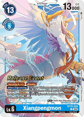Xiangpengmon [BT19-028] [Release Special Booster 2.0 Celebration Event Cards] Foil