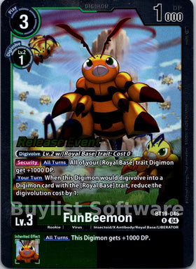 FunBeemon [BT19-045] [Release Special Booster 2.0 Celebration Event Cards] Foil