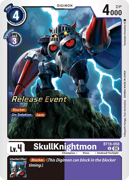 SkullKnightmon [BT19-058] [Release Special Booster 2.0 Celebration Event Cards] Foil