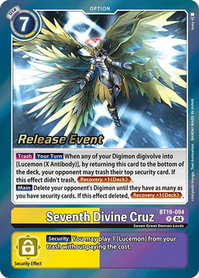 Seventh Divine Cruz [BT19-094] [Release Special Booster 2.0 Celebration Event Cards] Foil