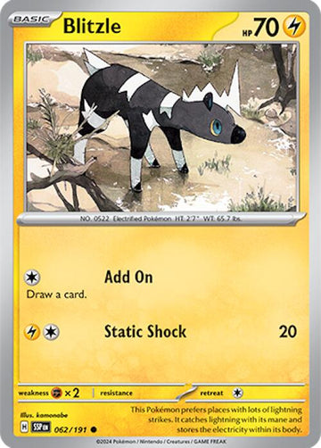 Blitzle [062/191] [Surging Sparks] Reverse Holofoil