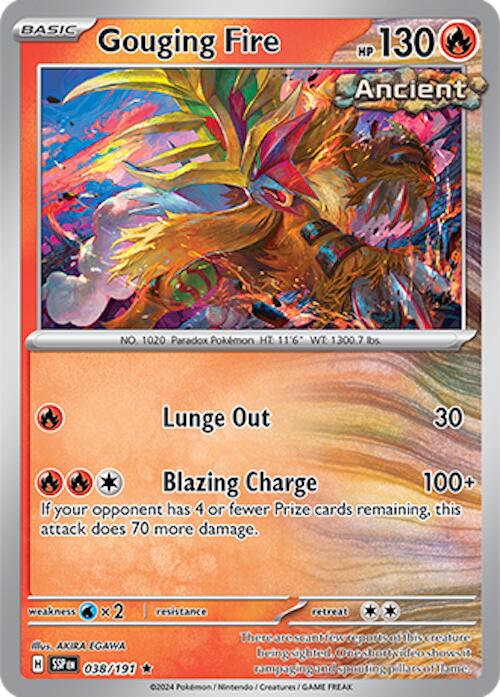 Gouging Fire [038/191] [Surging Sparks] Reverse Holofoil
