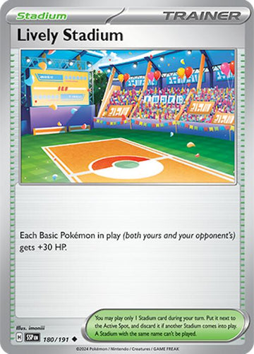 Lively Stadium [180/191] [Surging Sparks] Reverse Holofoil