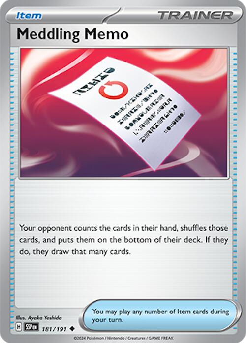 Meddling Memo [181/191] [Surging Sparks] Reverse Holofoil