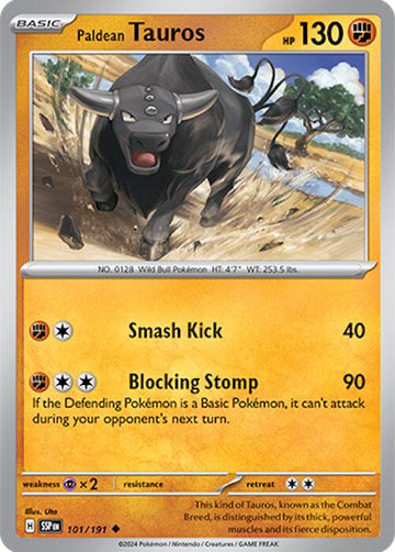 Paldean Tauros [101/191] [Surging Sparks] Reverse Holofoil