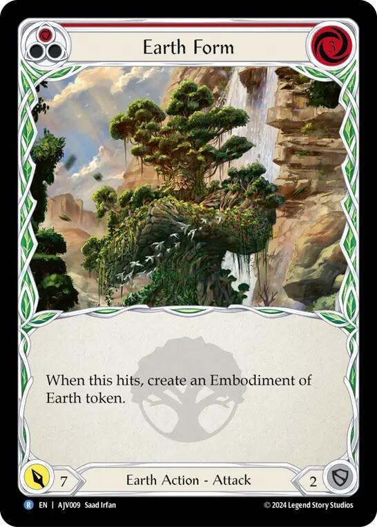 Earth Form (Red) [AJV009] [Armory Deck: Jarl Vetreidi]