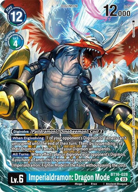 Imperialdramon: Dragon Mode (Alternate Art) [BT16-028 R] [Special Limited Set] Foil