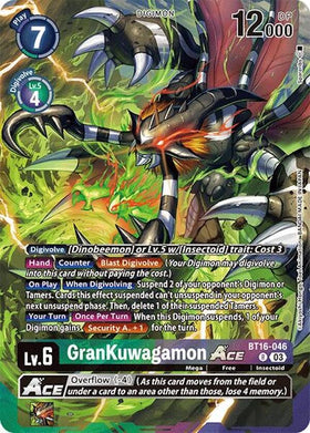 GranKuwagamon ACE (Alternate Art) [BT16-046 R] [Special Limited Set] Foil