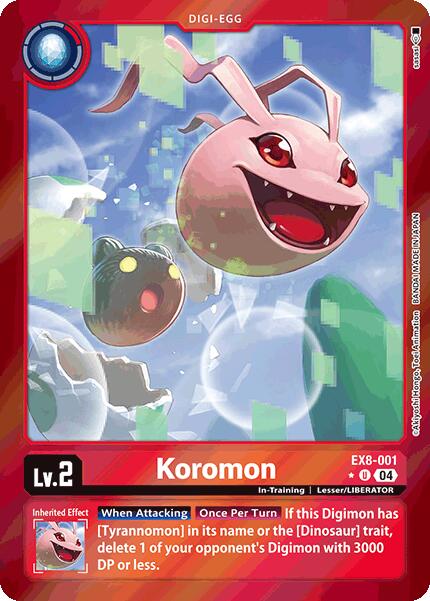Koromon (Limited Foil) [EX8-001] [Chain of Liberation] Foil