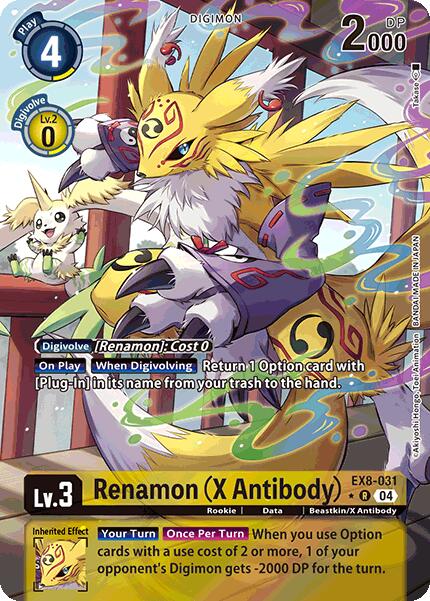 Renamon (X Antibody) (Alternate Art) [EX8-031] [Chain of Liberation] Foil