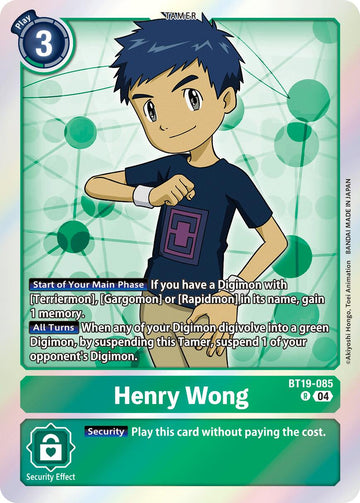 Henry Wong [BT19-085] [Release Special Booster 2.5] Foil