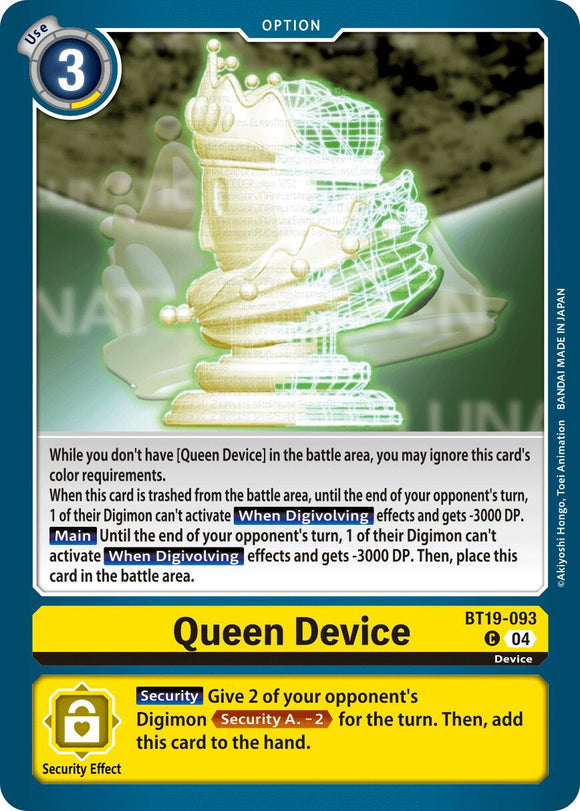 Queen Device [BT19-093] [Release Special Booster 2.5]