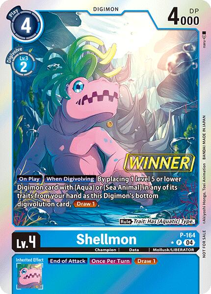 Shellmon (Store Tournament 2025 Vol.1 Winner Pack) [P-164] [Digimon Promotion Cards] Foil