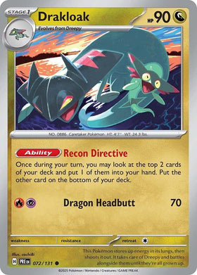 Drakloak [072/131] [Prismatic Evolutions] Reverse Holofoil