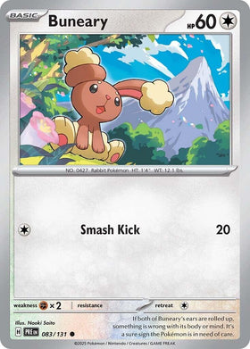 Buneary [083/131] [Prismatic Evolutions] Reverse Holofoil