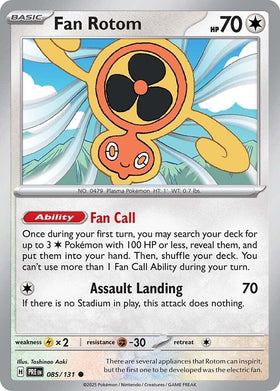 Fan Rotom [085/131] [Prismatic Evolutions]