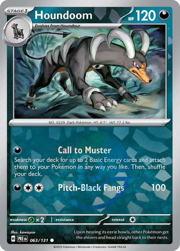 Houndoom (Poke Ball Pattern) [063/131] [Prismatic Evolutions] Holofoil