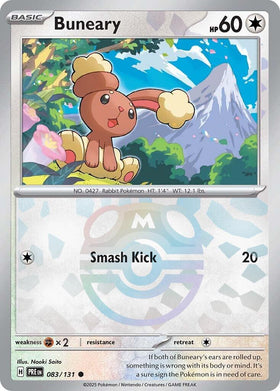 Buneary (Master Ball Pattern) [083/131] [Prismatic Evolutions] Holofoil