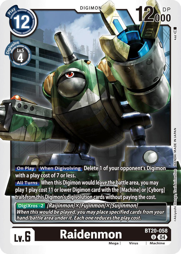 Raidenmon [BT20-058] [Release Special Booster 2.5]