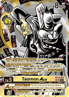 Taomon ACE (Textured) [BT19-037] [Release Special Booster 2.5] Foil