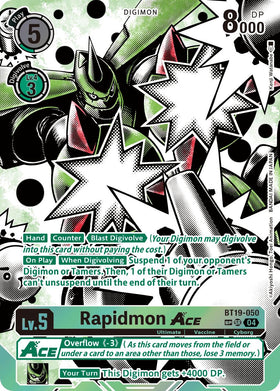 Rapidmon ACE (Textured) [BT19-050] [Release Special Booster 2.5] Foil