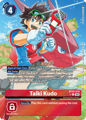 Taiki Kudo (Alternate Art) [BT19-079] [Release Special Booster 2.5] Foil