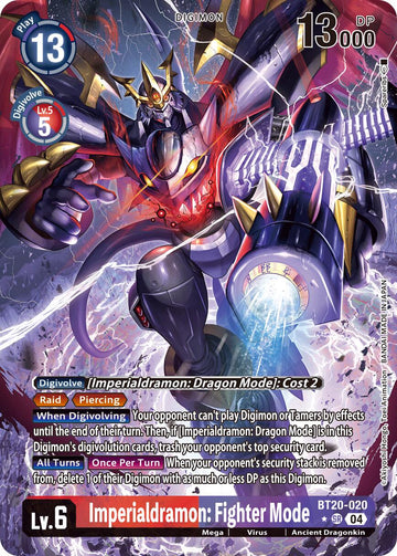 Imperialdramon: Fighter Mode (Alternate Art) [BT20-020] [Release Special Booster 2.5] Foil